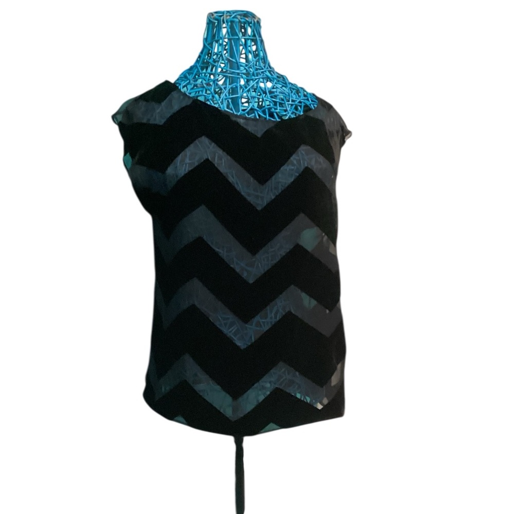 ALICE + OLIVIA BLACK CHEVRON